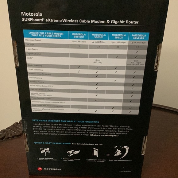 Motorola Wireless Modem & Router - Picture 2 of 6